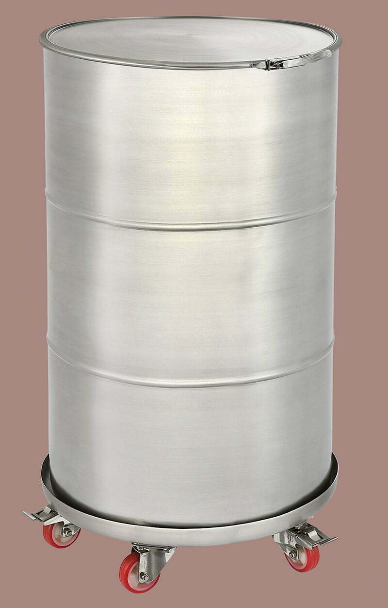 100lt Barrel with Transport Trolley